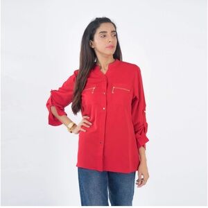 Calvin Klein button down blouse